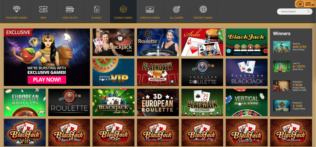 Blackjack selection Lanadas